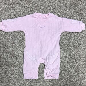 Nike Light Pink Kids Footie One Piece 3 Months
